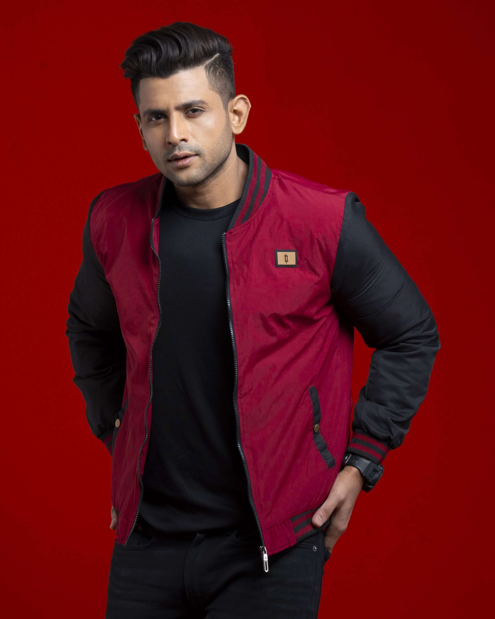 Varsity Export Padded Jacket (VJ-004)- Maroon