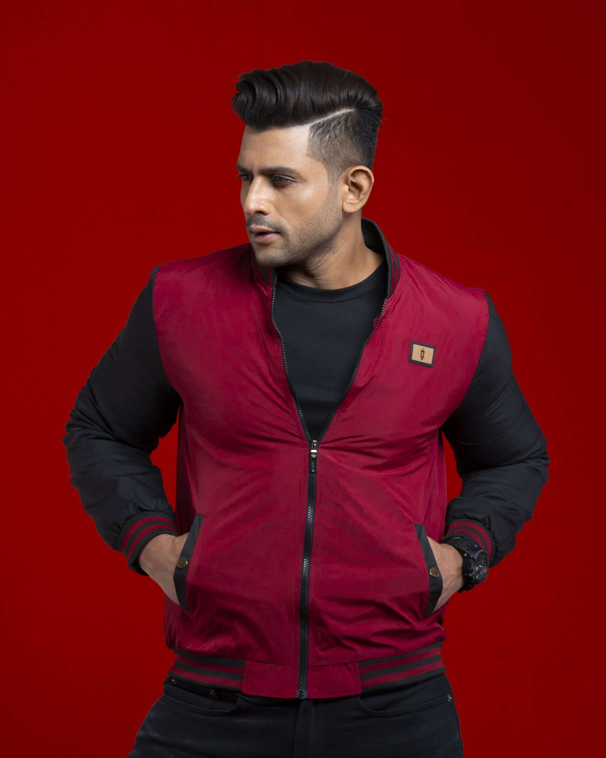 Varsity Export Padded Jacket (VJ-004)- Maroon