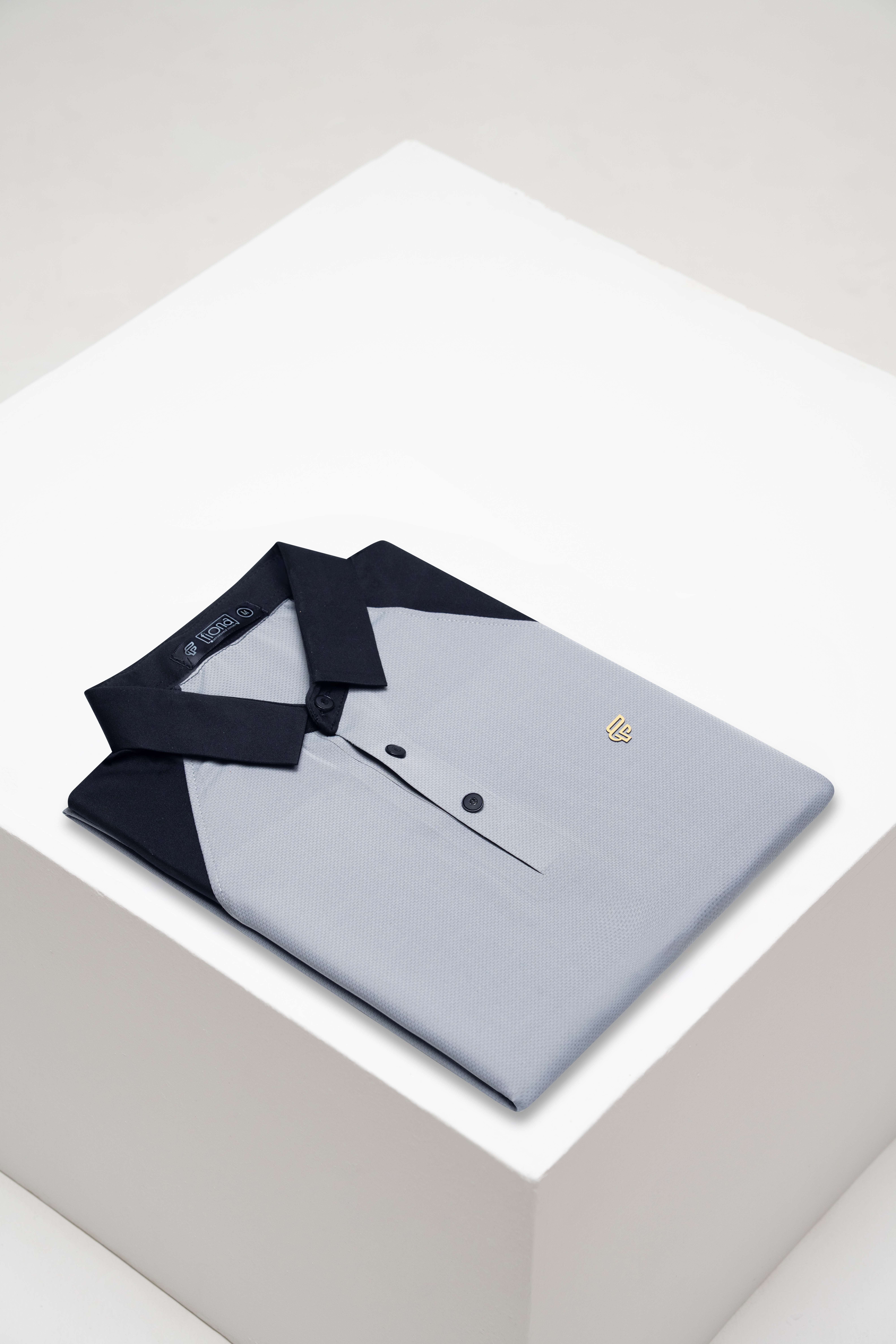 Textured Jacquard Men's Polo T-Shirt PL-2617