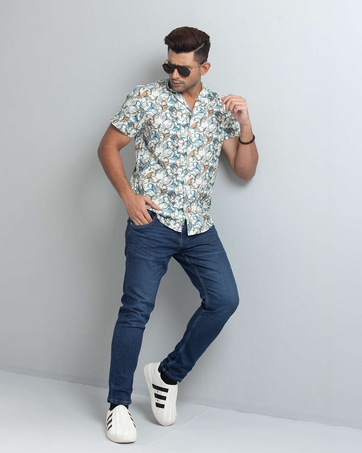 Cuban  Shirt - HW-2530 (Popcorn Fabric)