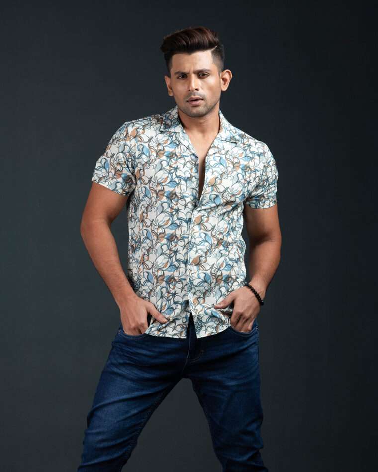 Cuban  Shirt - HW-2530 (Popcorn Fabric)