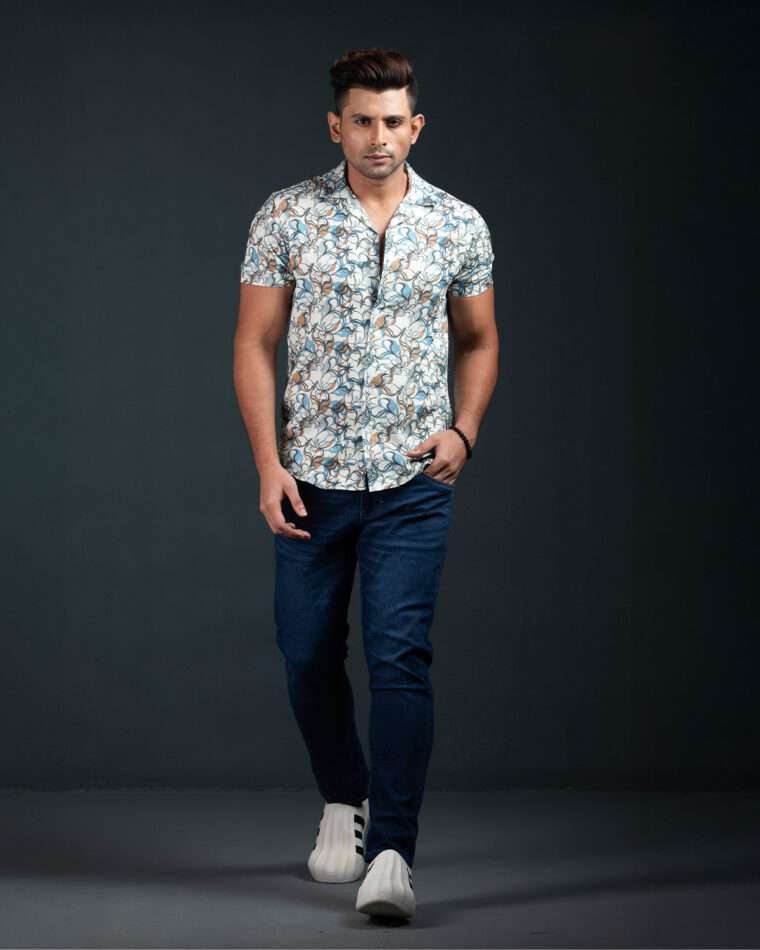 Cuban  Shirt - HW-2530 (Popcorn Fabric)
