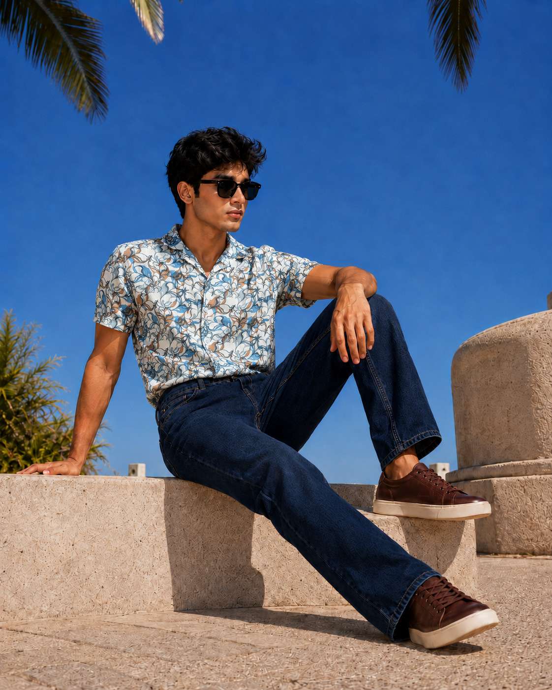 Cuban  Shirt - HW-2530 (Popcorn Fabric)