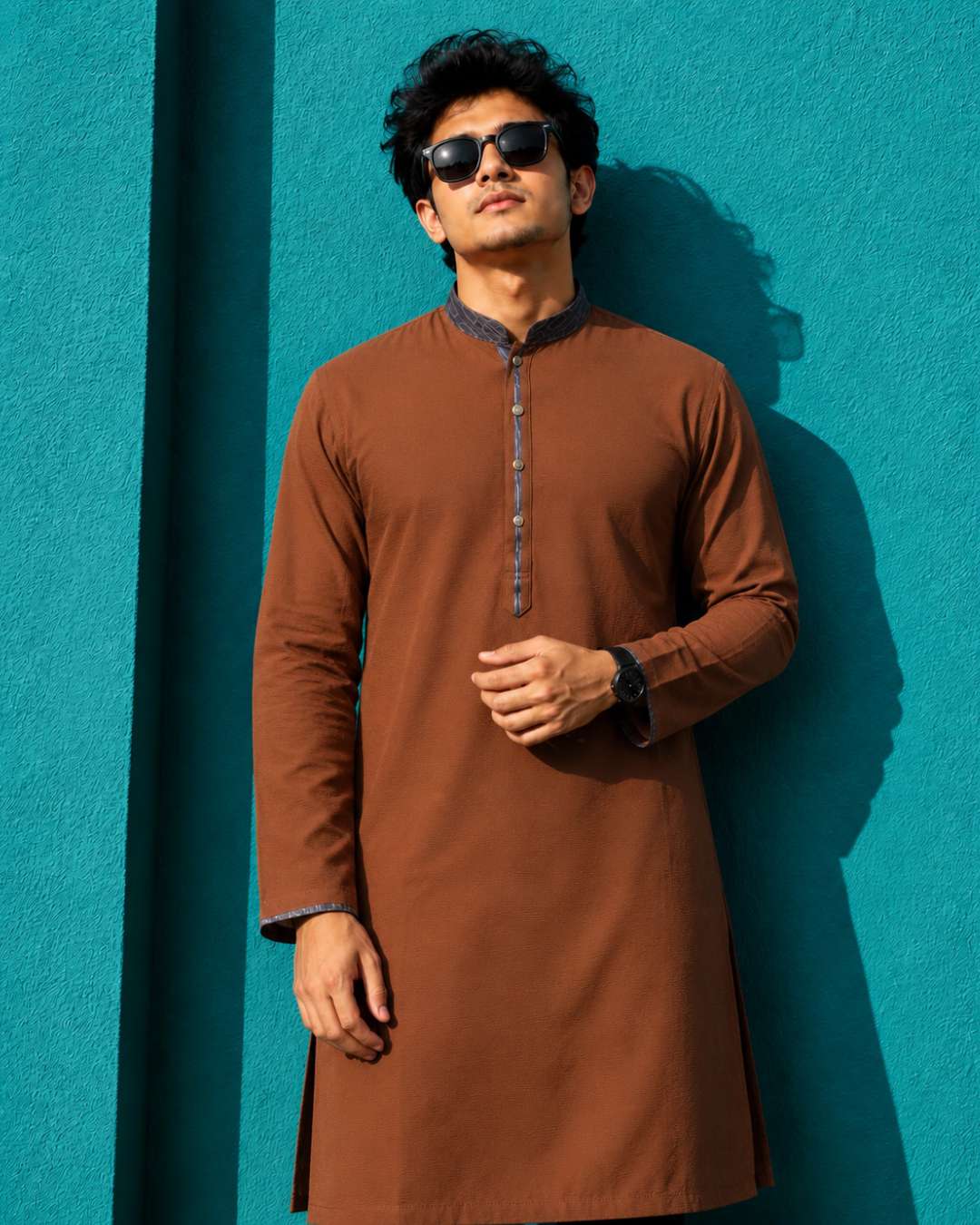 Premium Panjabi - Brown (FP-2611)