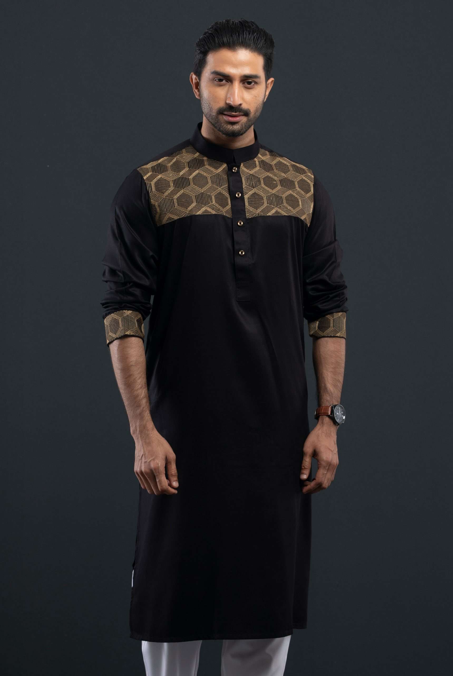 Autograph-Embroidery Luxury Panjabi (PN-091)