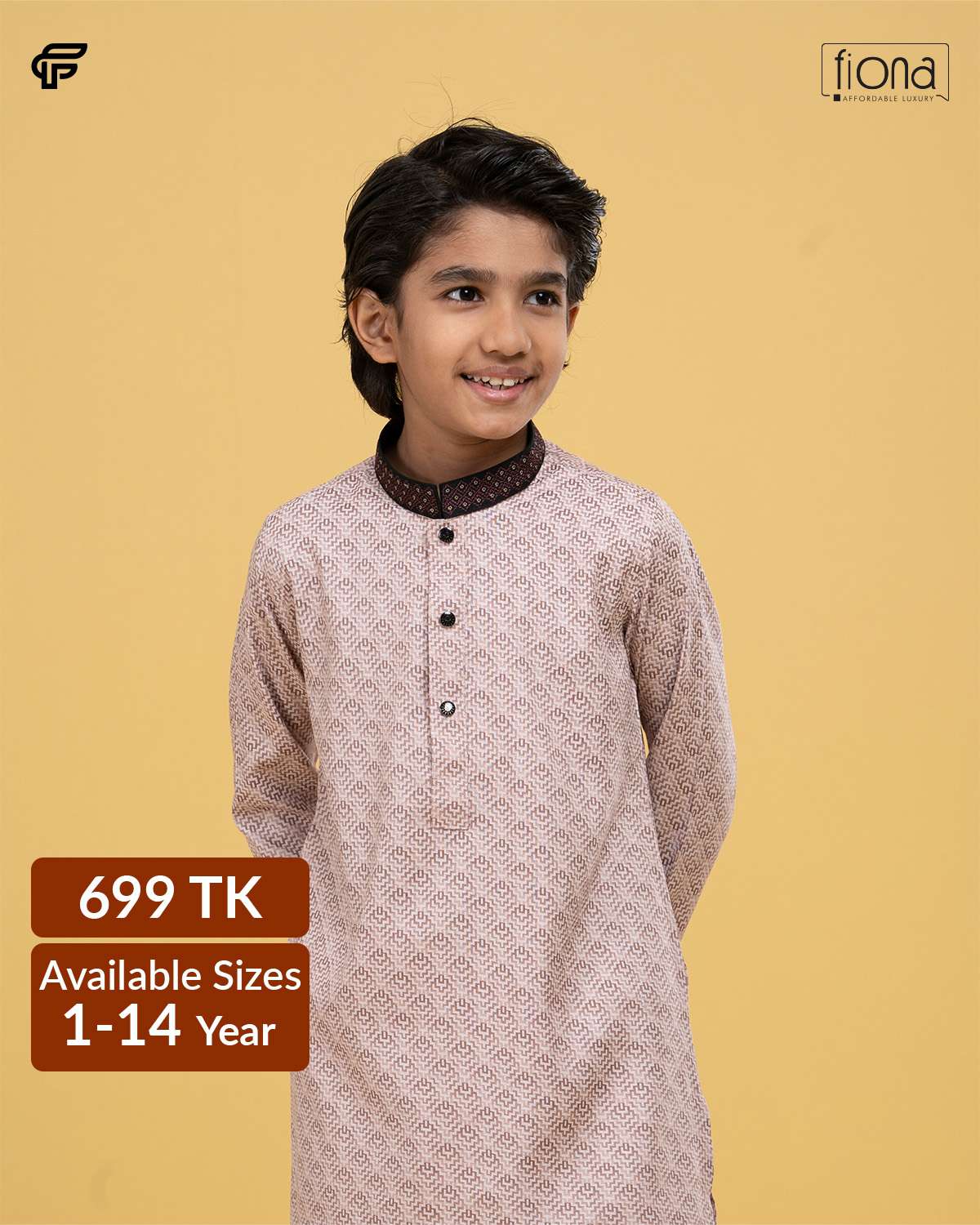 Kids Embroidery Panjabi (FP-2513 K)
