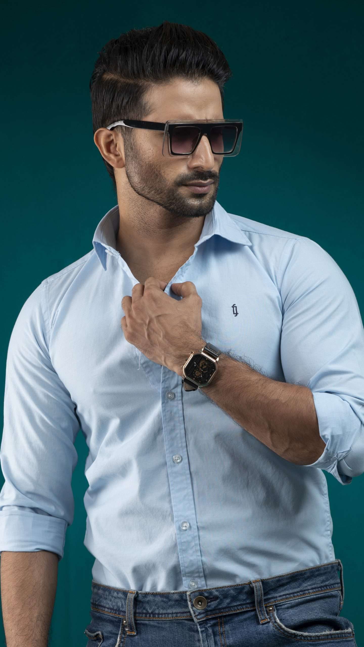 Shirt (NS-012)-Light Sky Blue