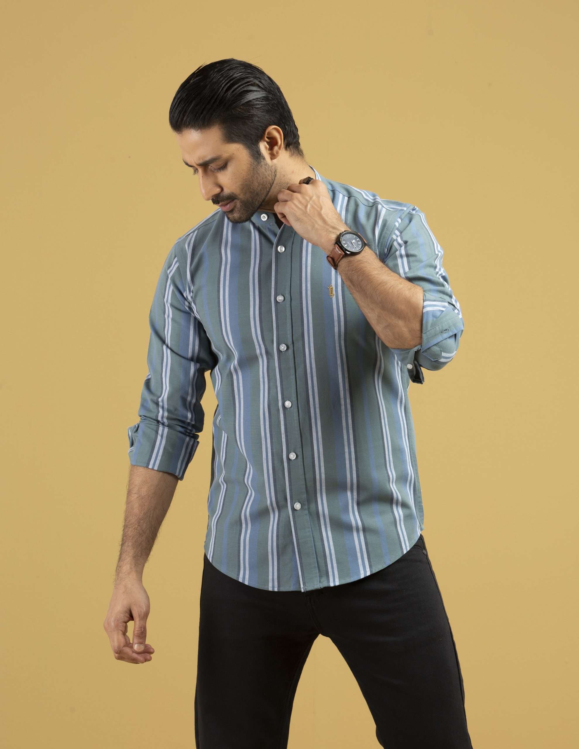 Men’s Band Collar Shirt (BS-02)