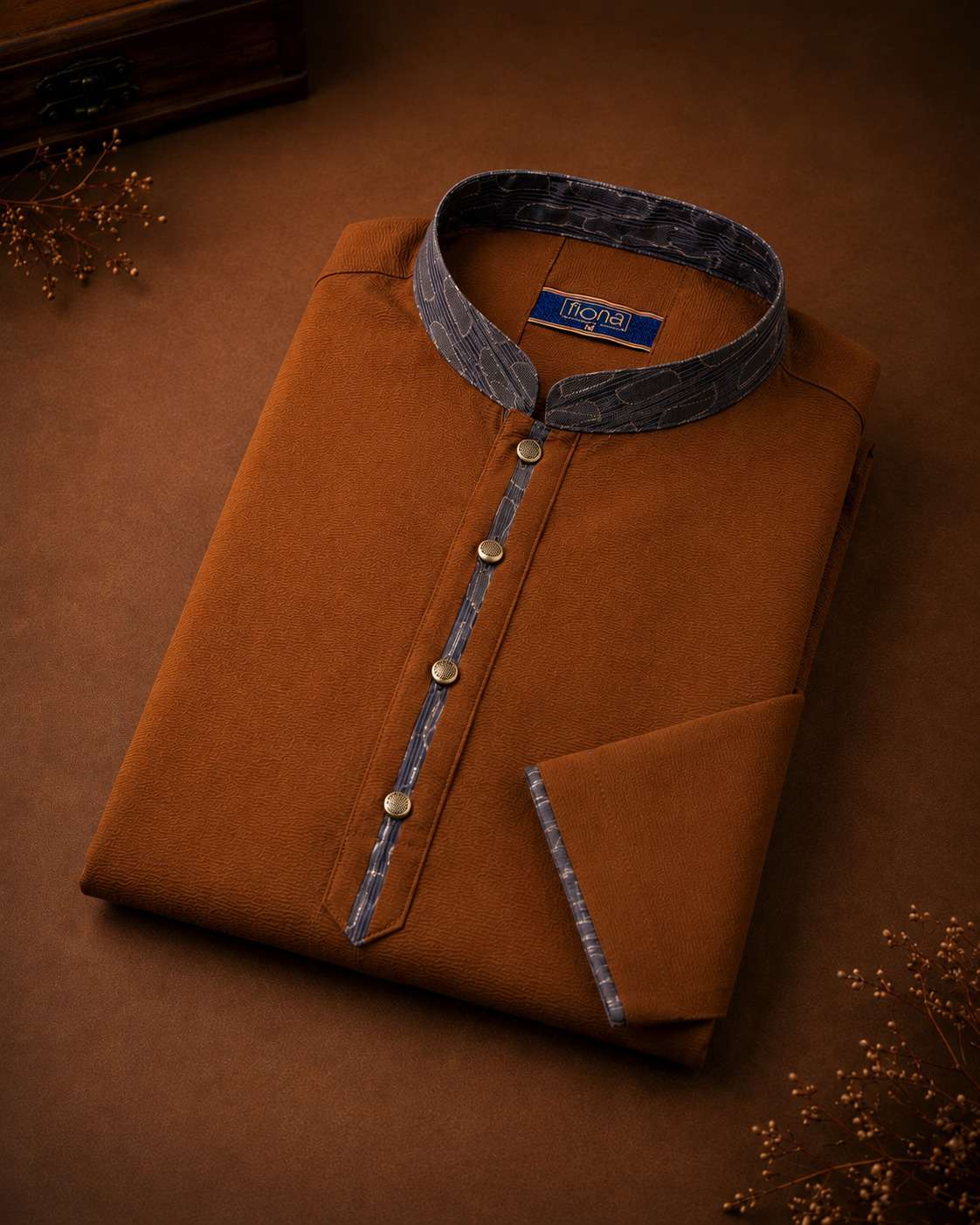 Premium Panjabi - Brown (FP-2611)
