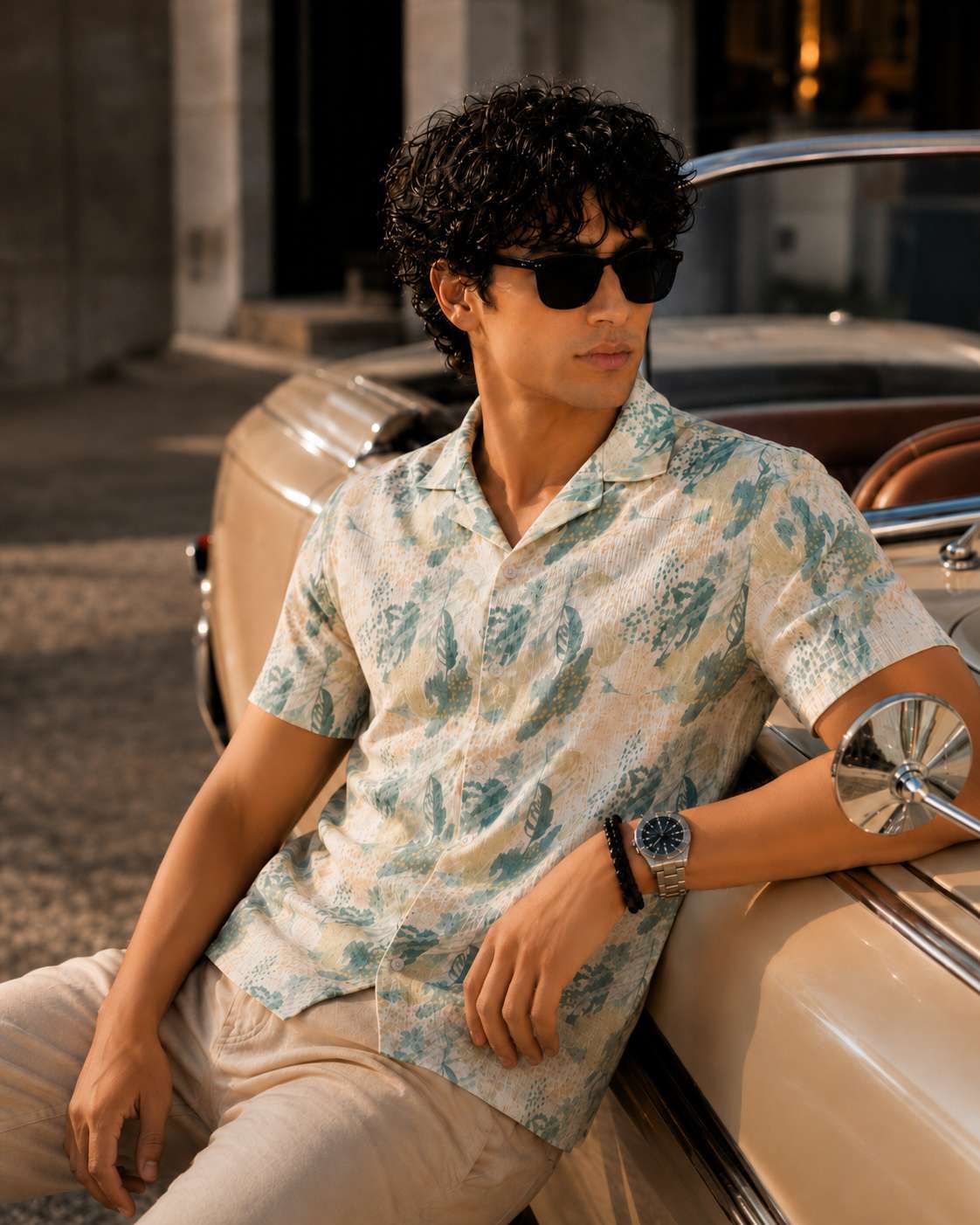 Cuban  Shirt - HW-2519 (Popcorn Fabric)