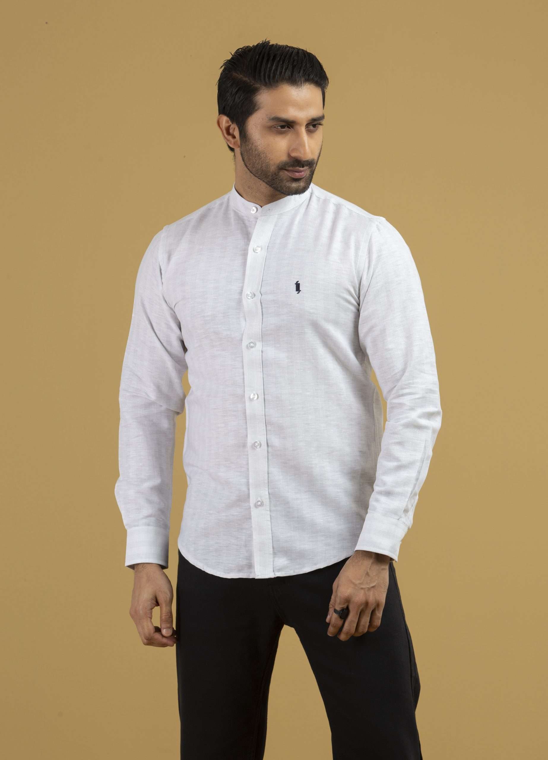 Men’s Band Collar Shirt (BS-01)