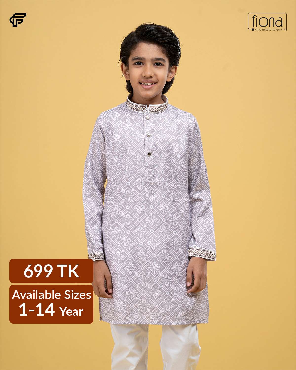 Kids Embroidery Panjabi (FP-2545 K)