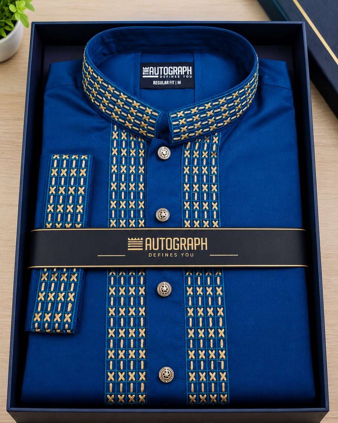 Premium Cotton Embroidered Panjabi (PN-090 B)