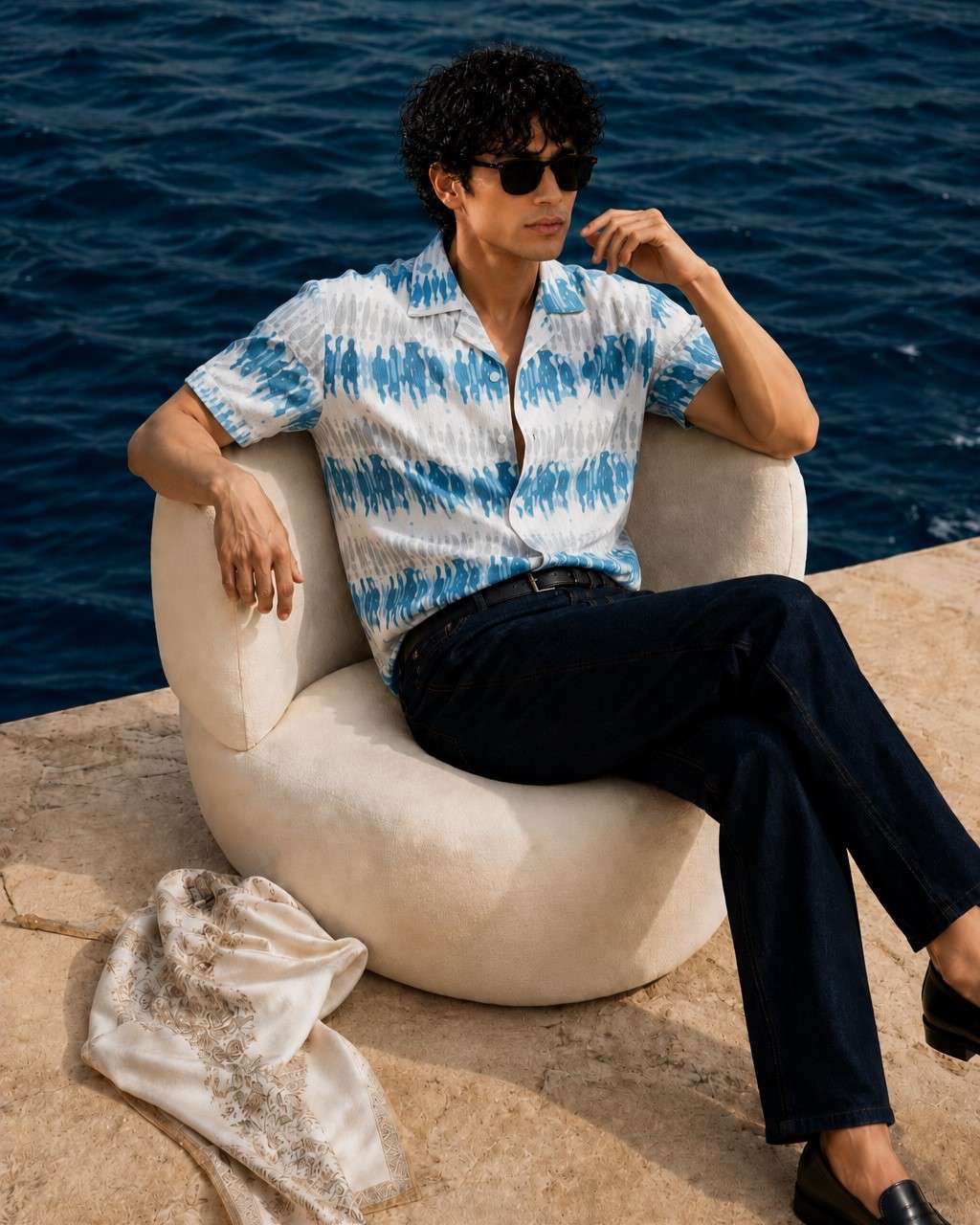 Cuban  Shirt - HW-2517 (Popcorn Fabric)