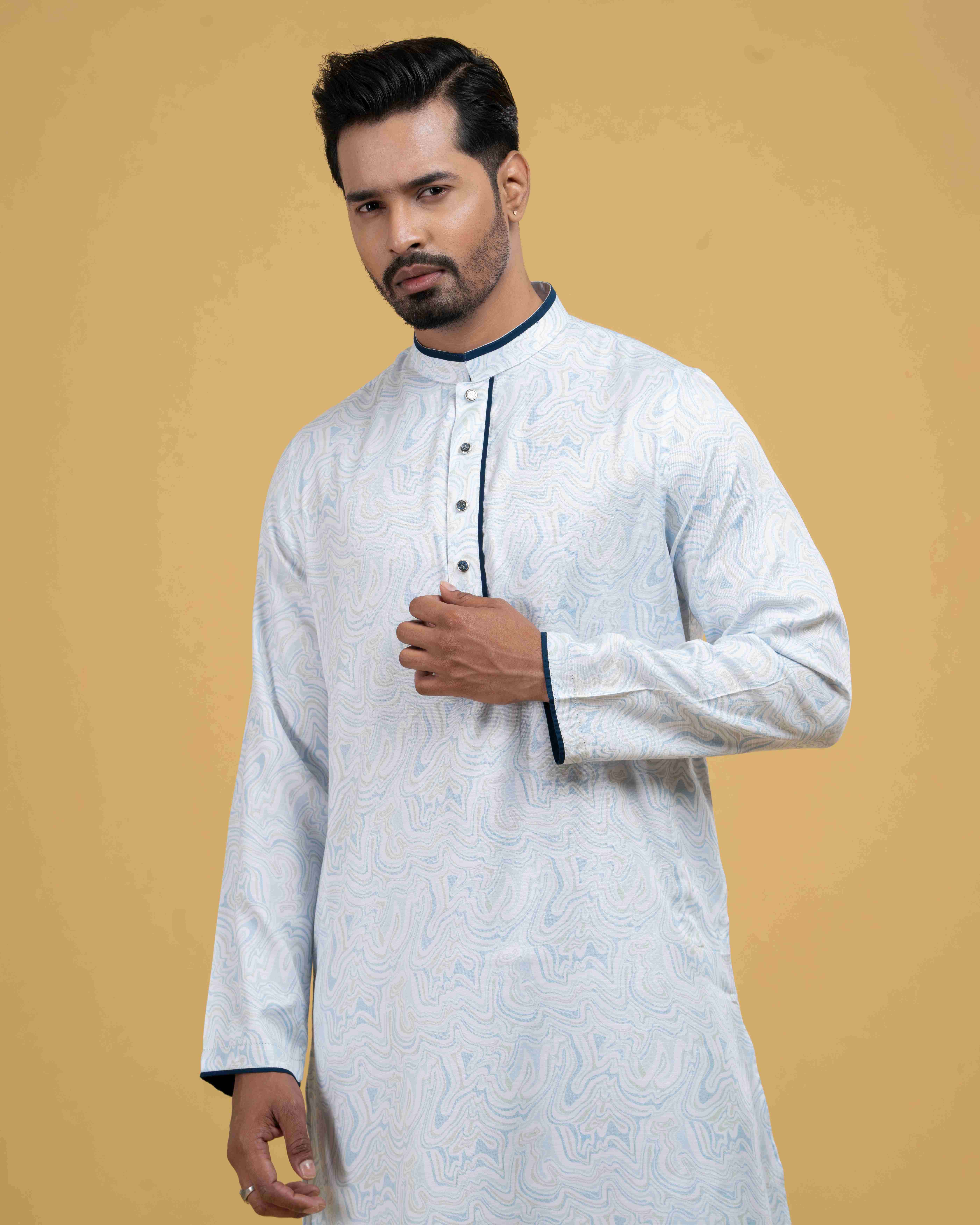 Printed Classic Panjabi (FP-2561 A)