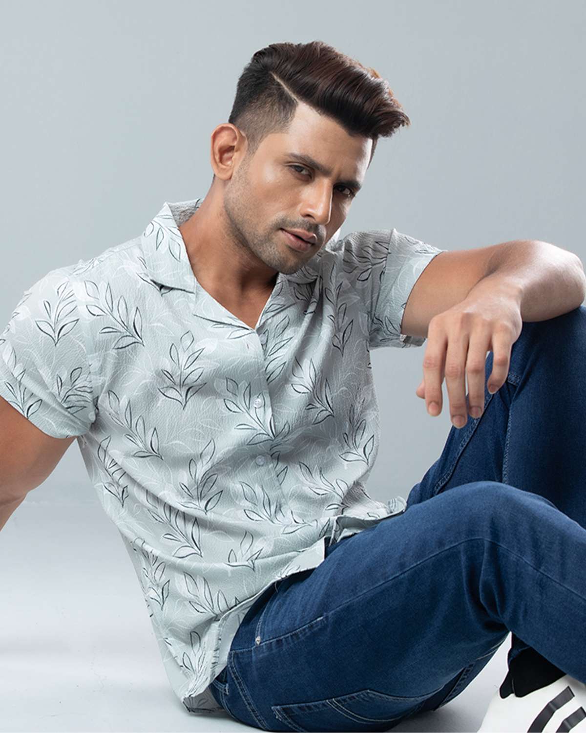 Cuban  Shirt - HW-2522 (Popcorn Fabric)