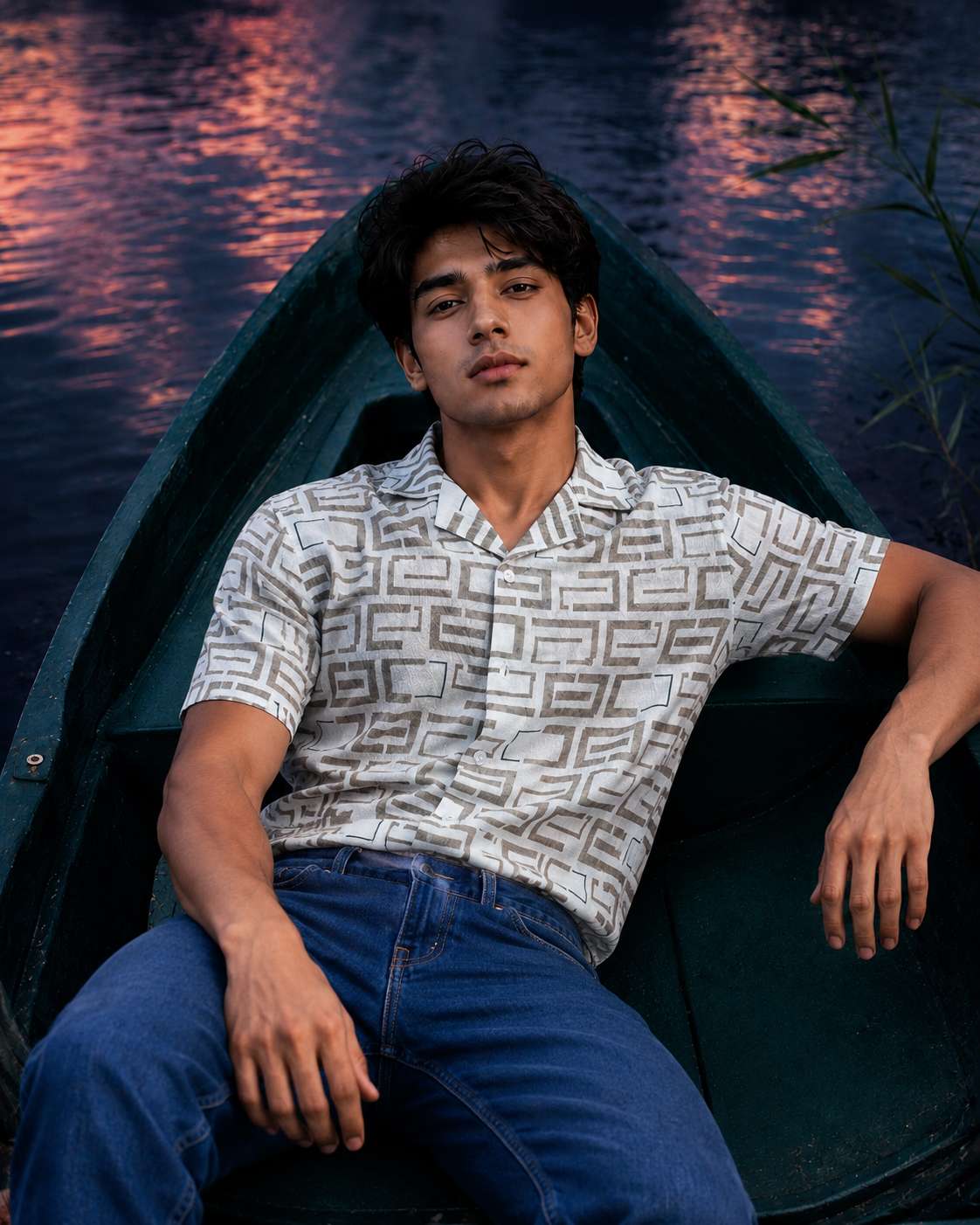 Cuban  Shirt - HW-2516 (Popcorn Fabric)