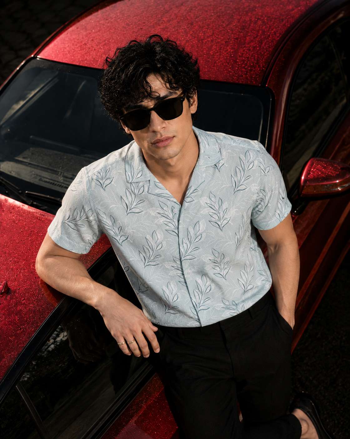 Cuban  Shirt - HW-2522 (Popcorn Fabric)