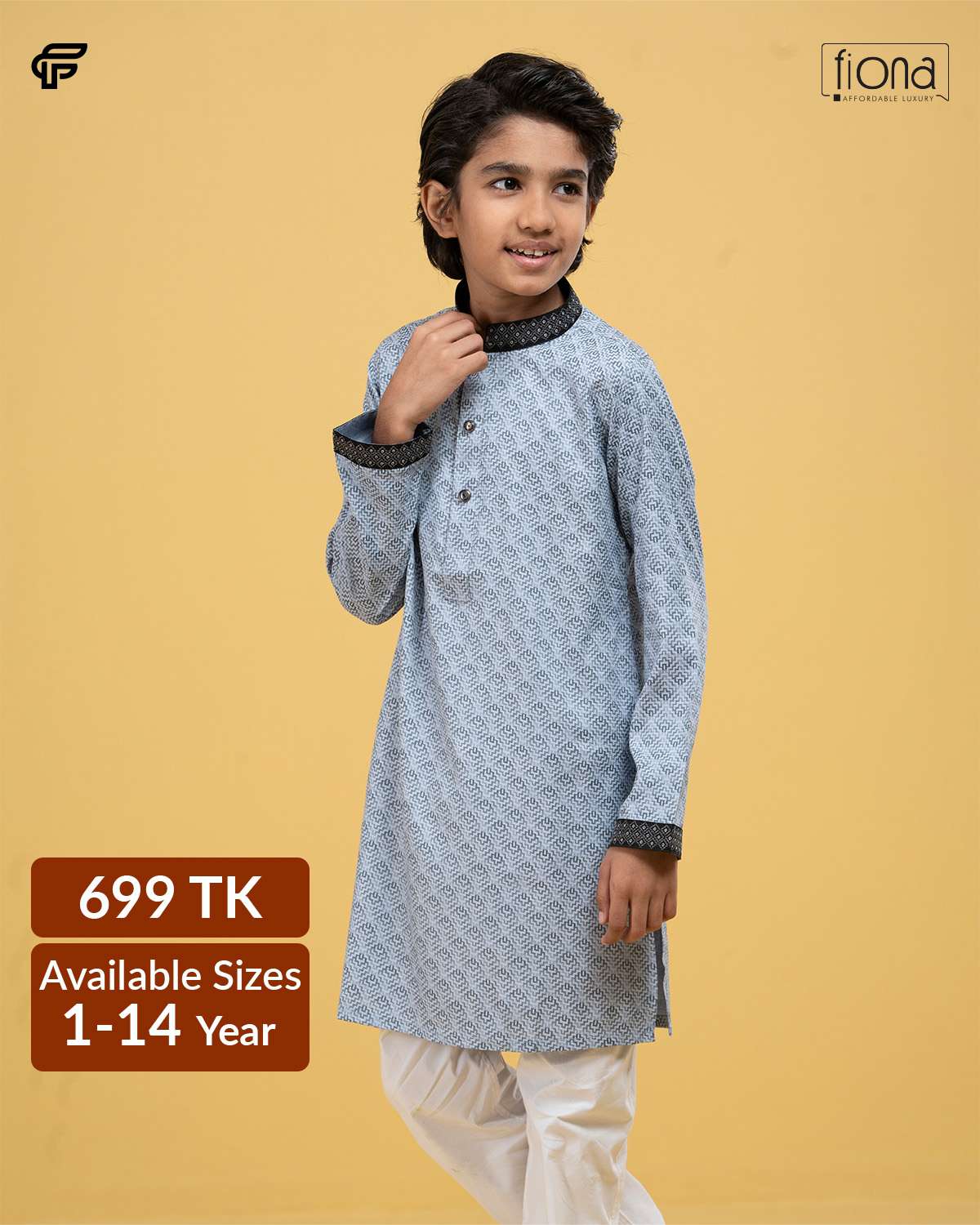 Kids Embroidery Panjabi (FP-2514 K)