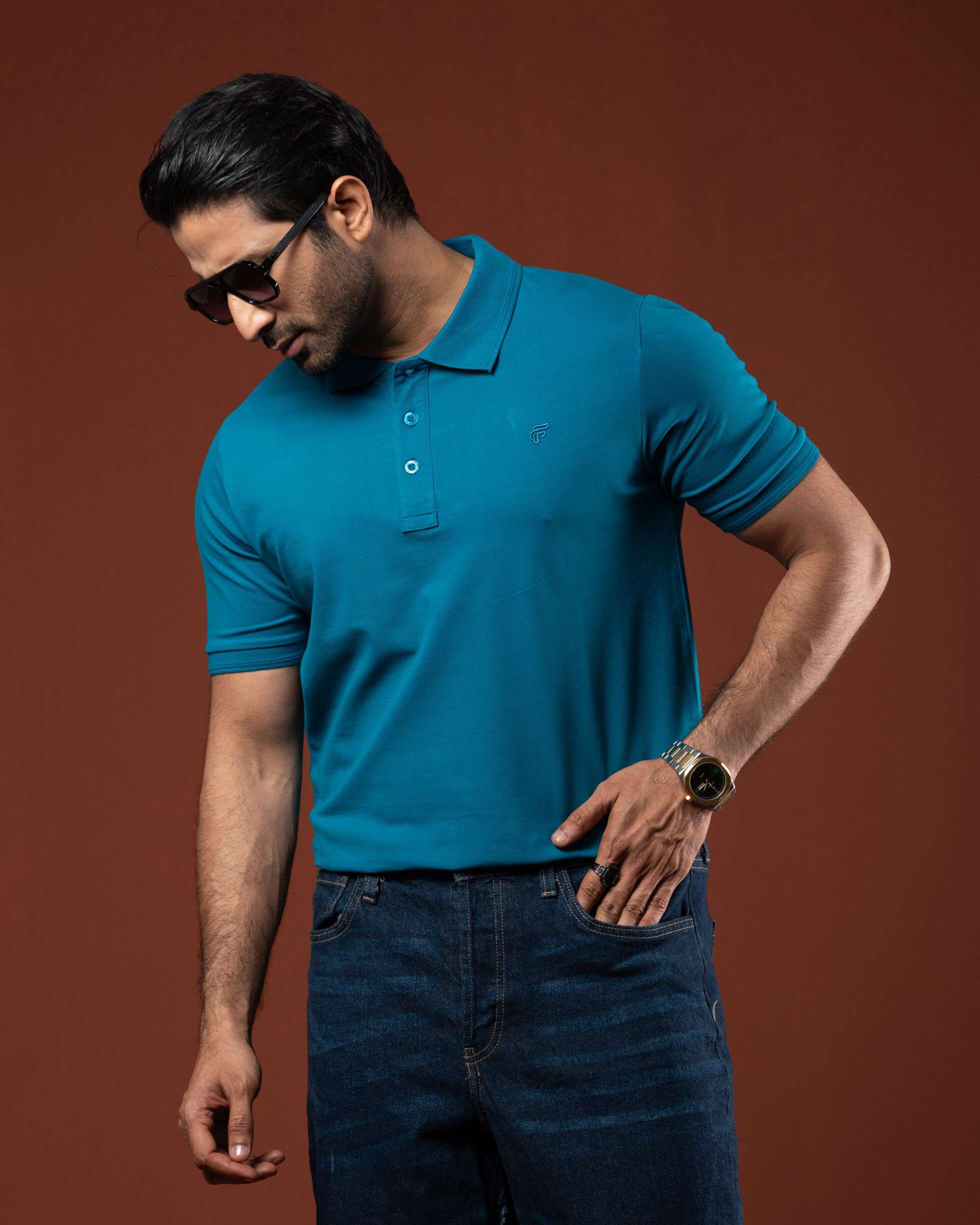 Polo Teal Blue PL-2606
