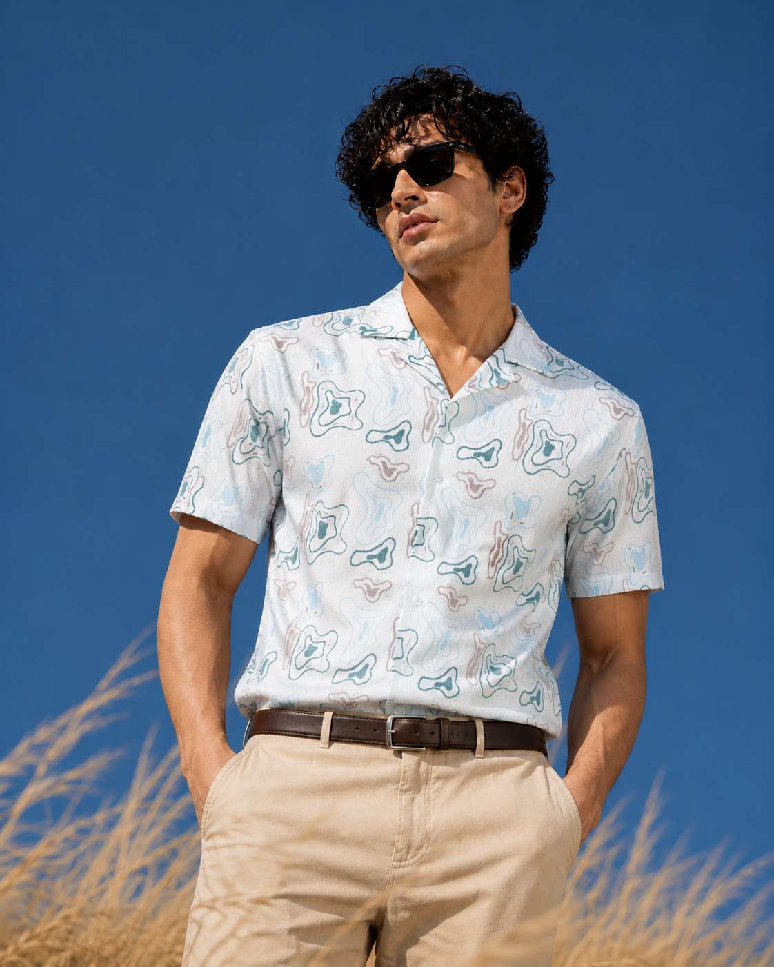 Cuban  Shirt - HW-2523 (Popcorn Fabric)