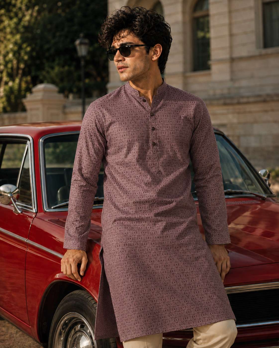 Elegant Panjabi- Maroon (FP-2603)