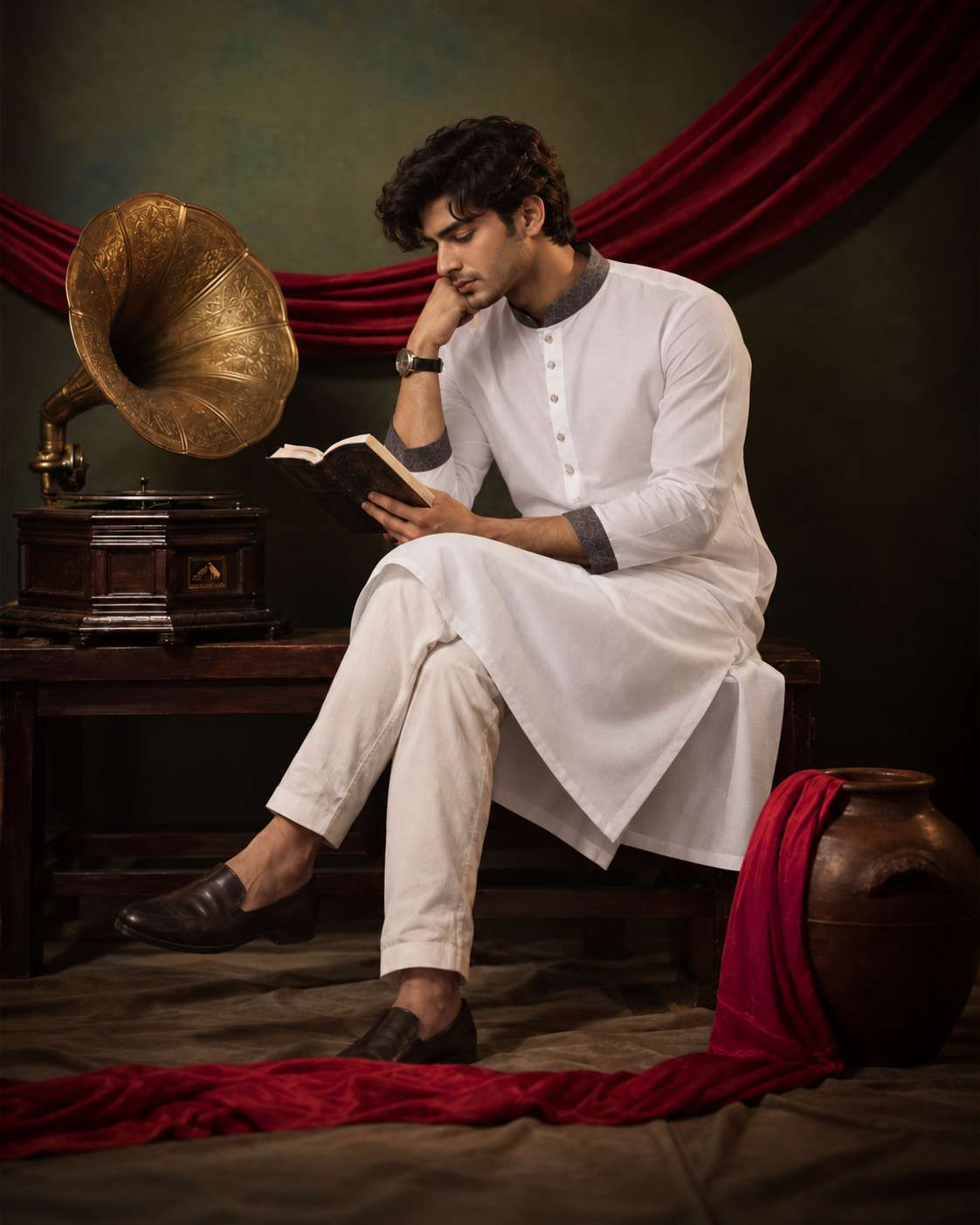 Premium Panjabi - White (FP-2614)