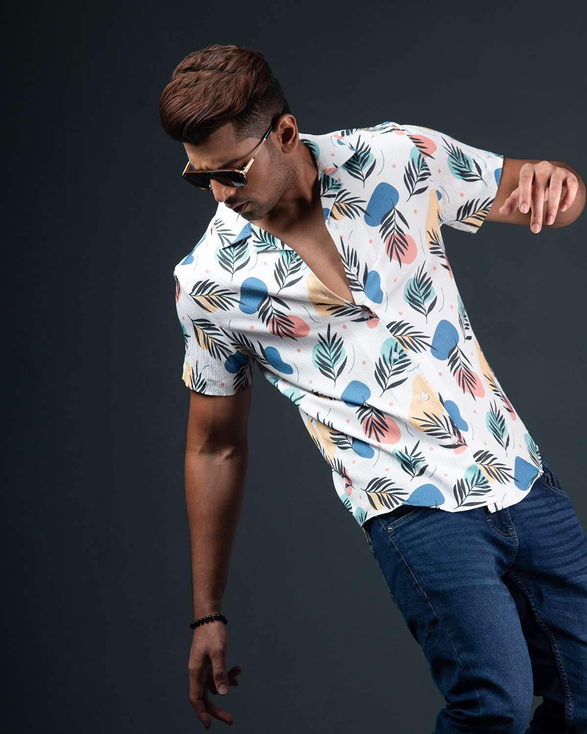 Cuban  Shirt - HW-2526 (Popcorn Fabric)