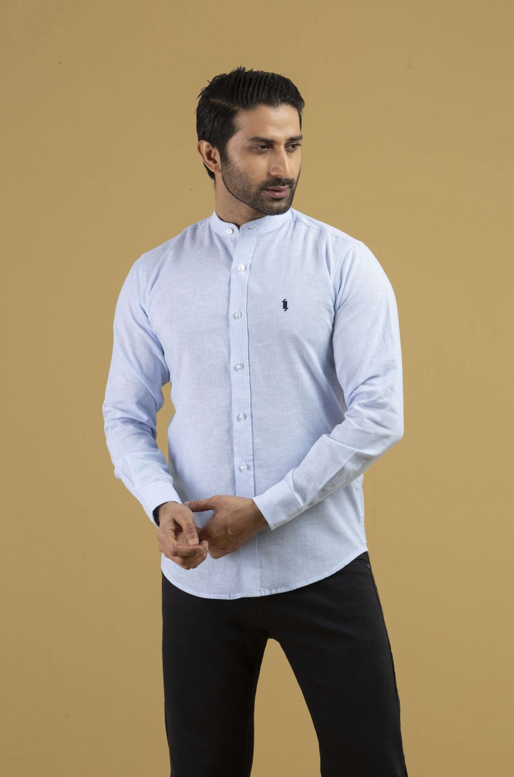 Men’s Band Collar Shirt (BS-03)
