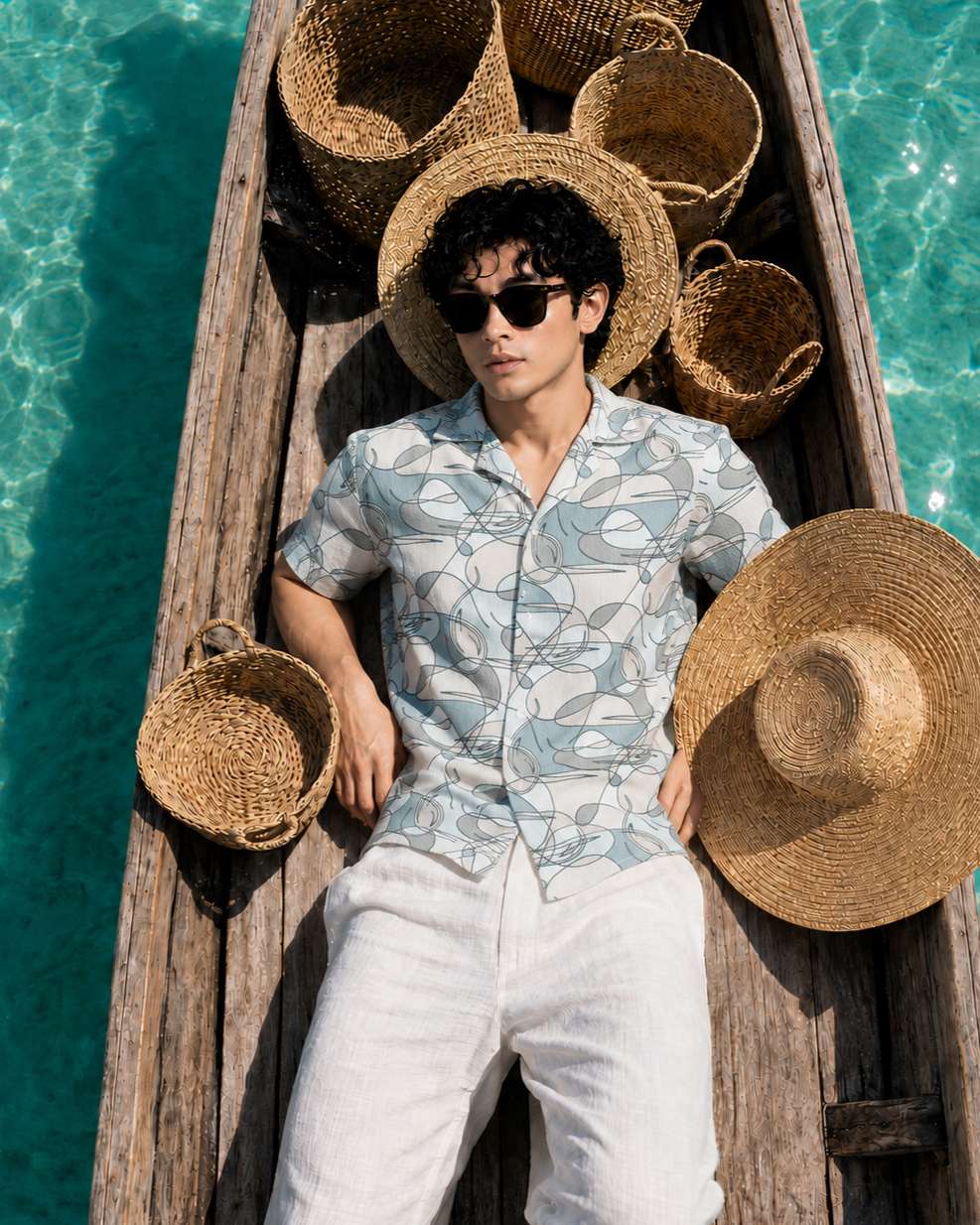 Cuban  Shirt - HW-2524 (Popcorn Fabric)