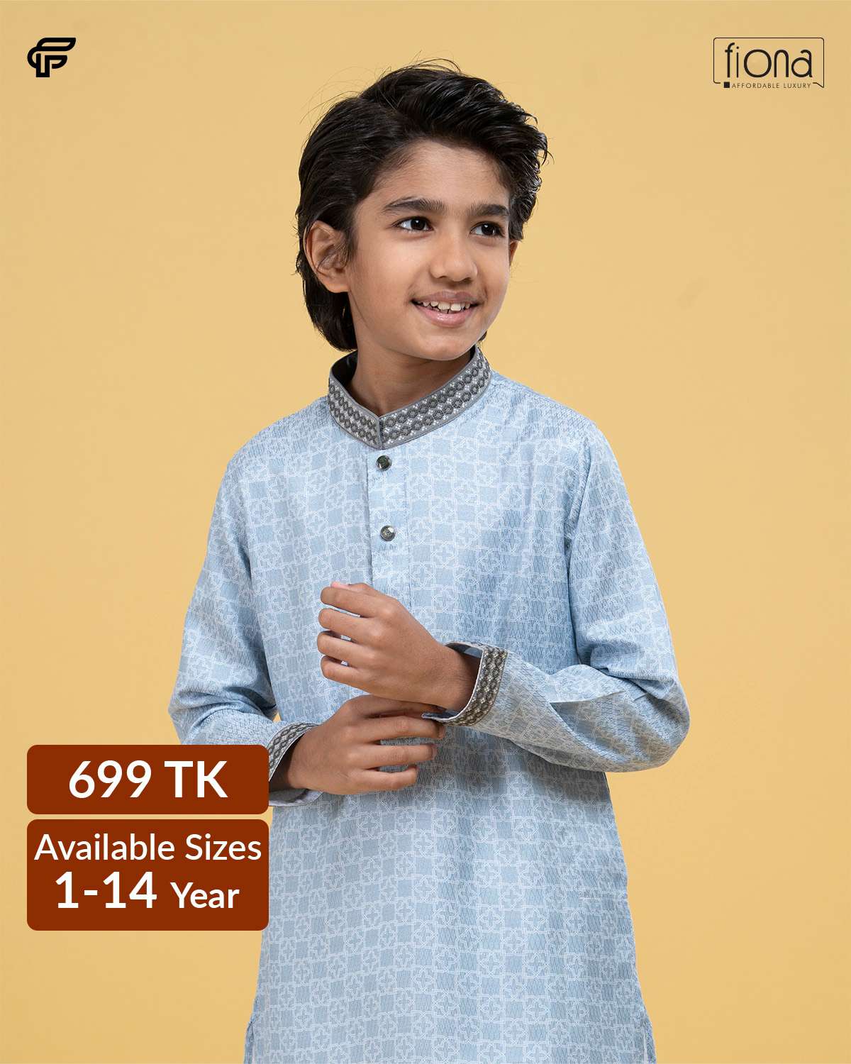 Kids Embroidery Panjabi (FP-2542 K)