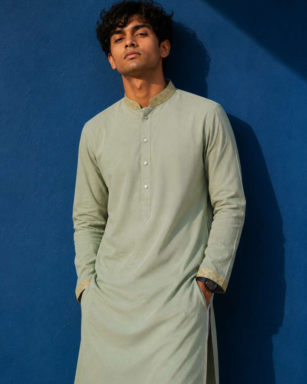 Premium Panjabi - Paste Green (FP-2608)