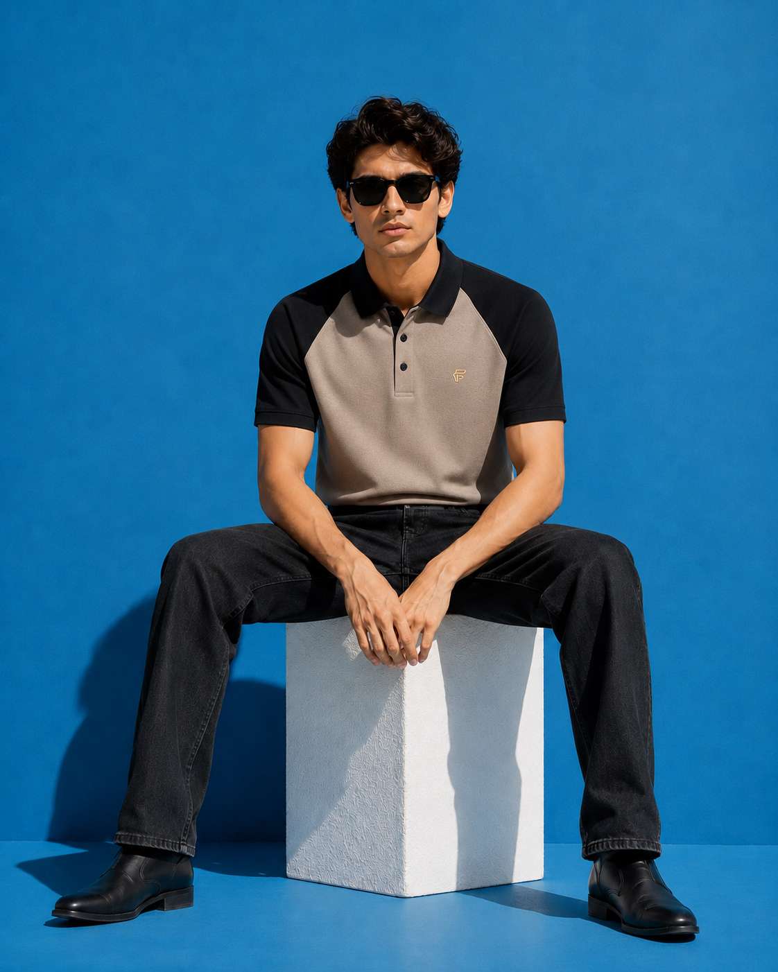 Textured Jacquard Men's Polo T-Shirt PL-2618