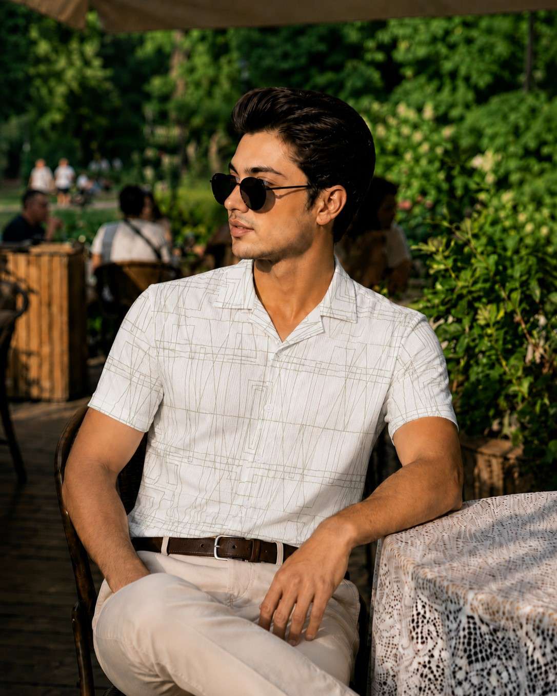 Cuban  Shirt - HW-2529 (Popcorn Fabric)