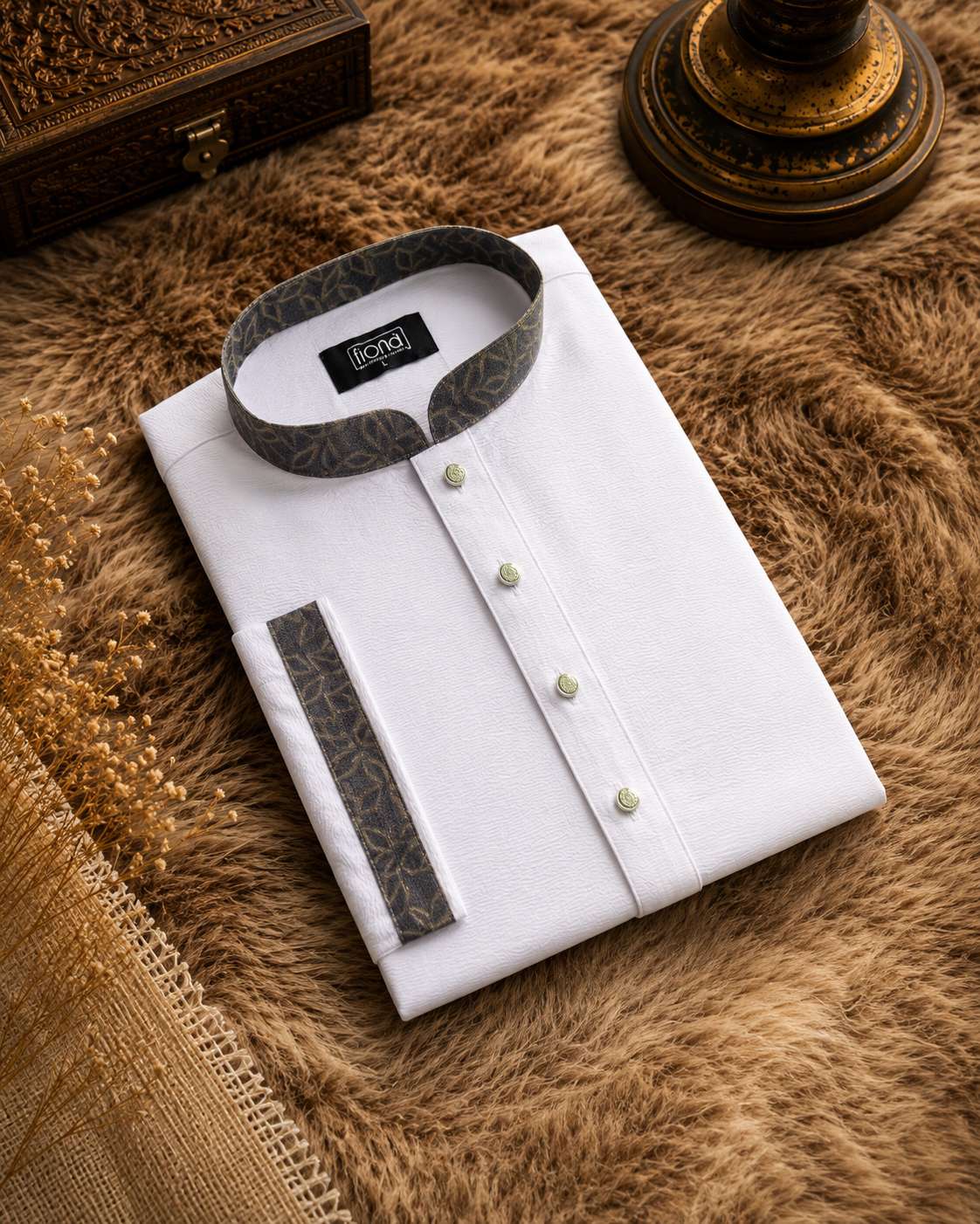 Premium Panjabi - White (FP-2614)