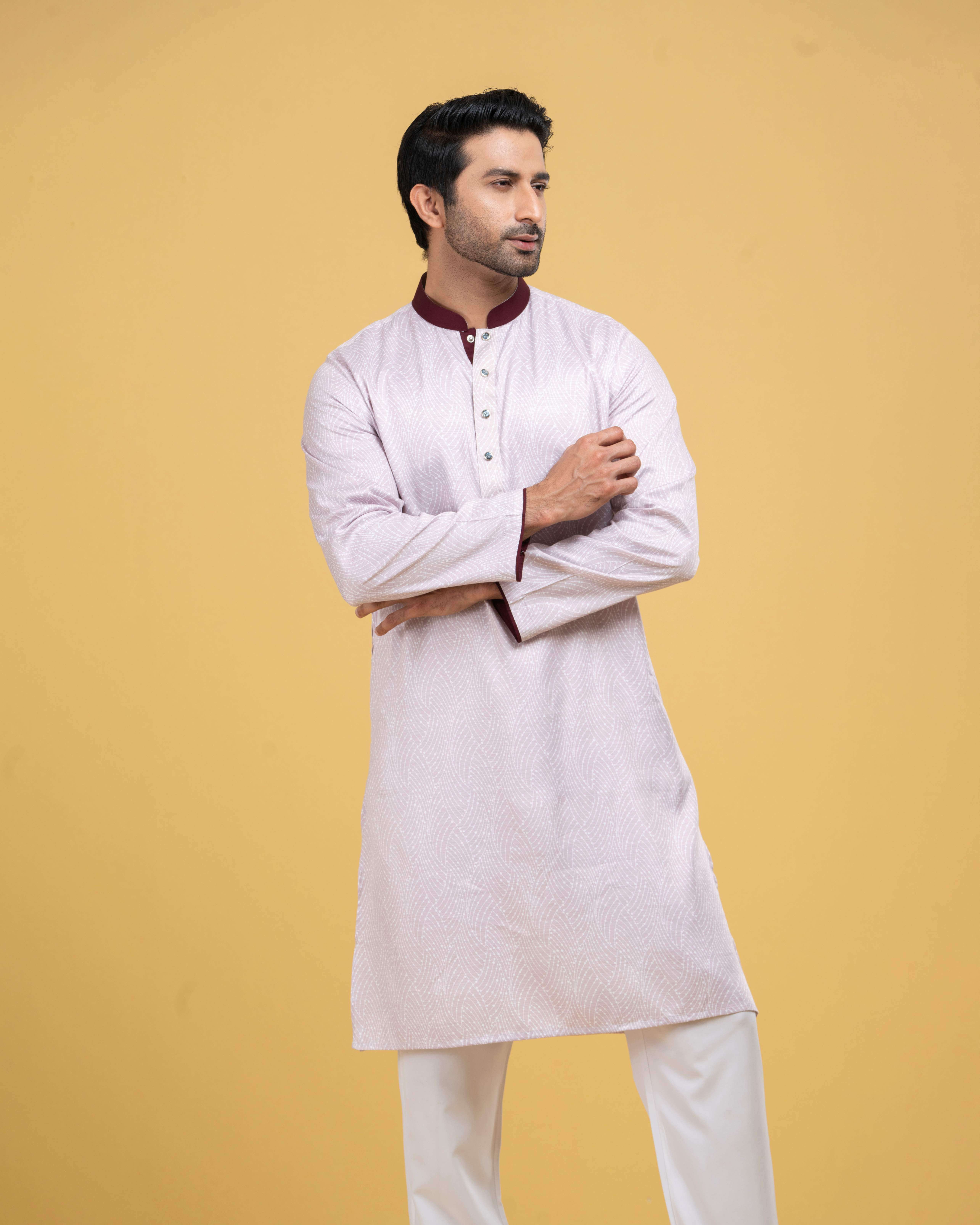 Printed Classic Panjabi (FP-2565 A)