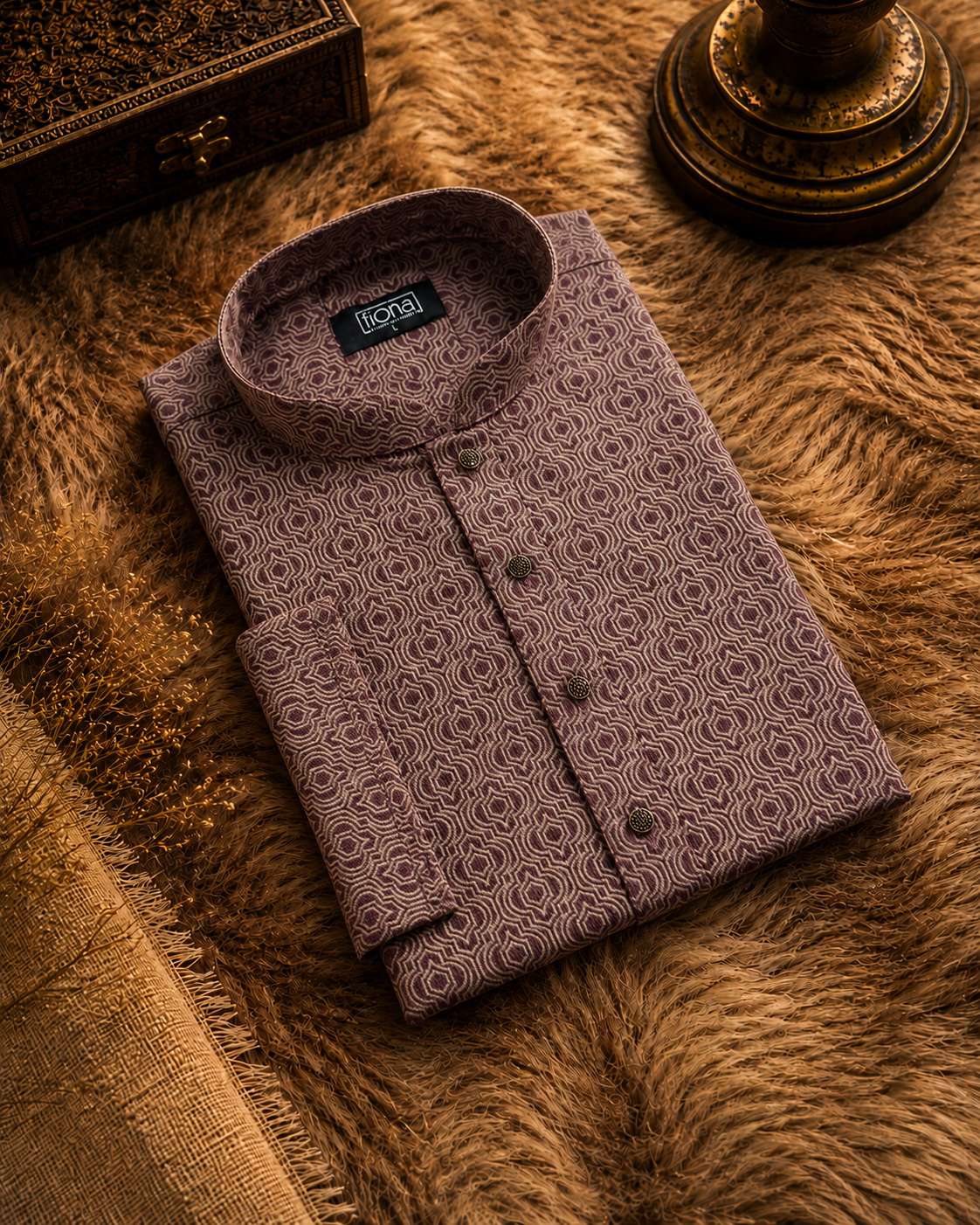 Elegant Panjabi- Maroon (FP-2603)