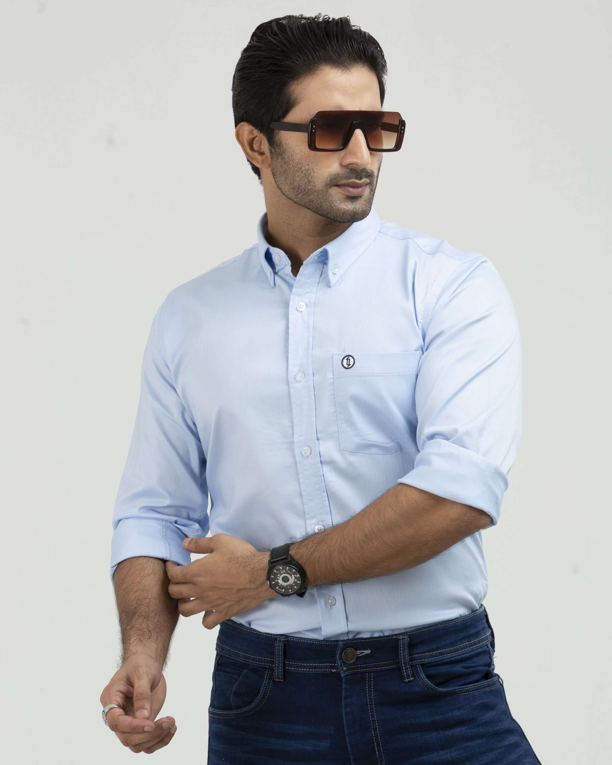 Sky Blue Full Sleeve Shirt (NS-032)