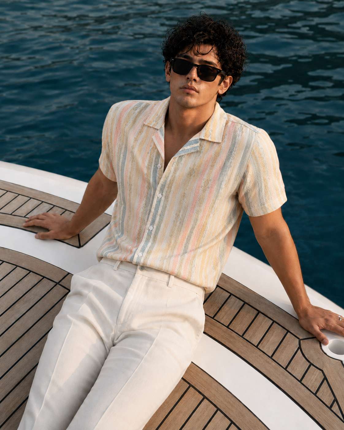 Cuban  Shirt - HW-2521 (Popcorn Fabric)